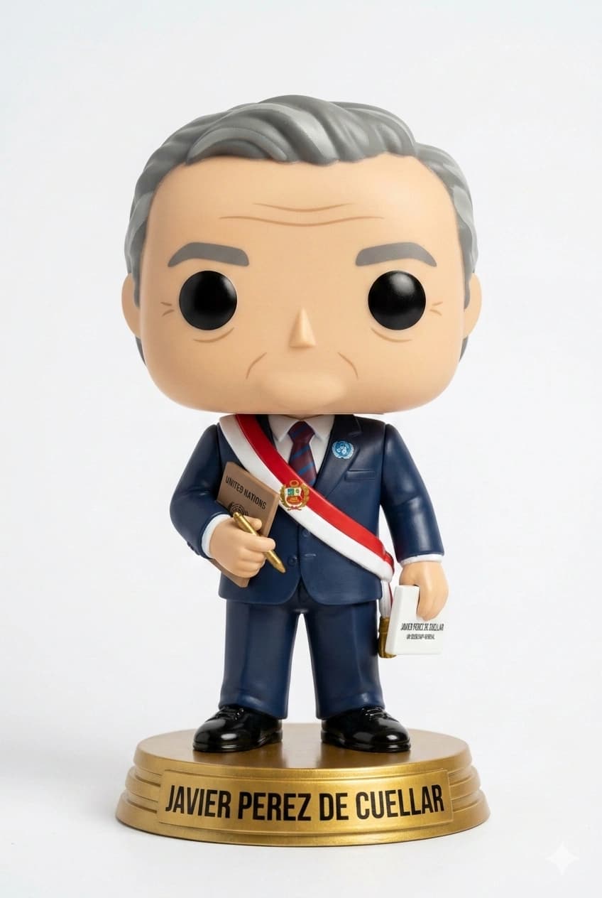 Funko personalizado de Javier Perez de Cuellar